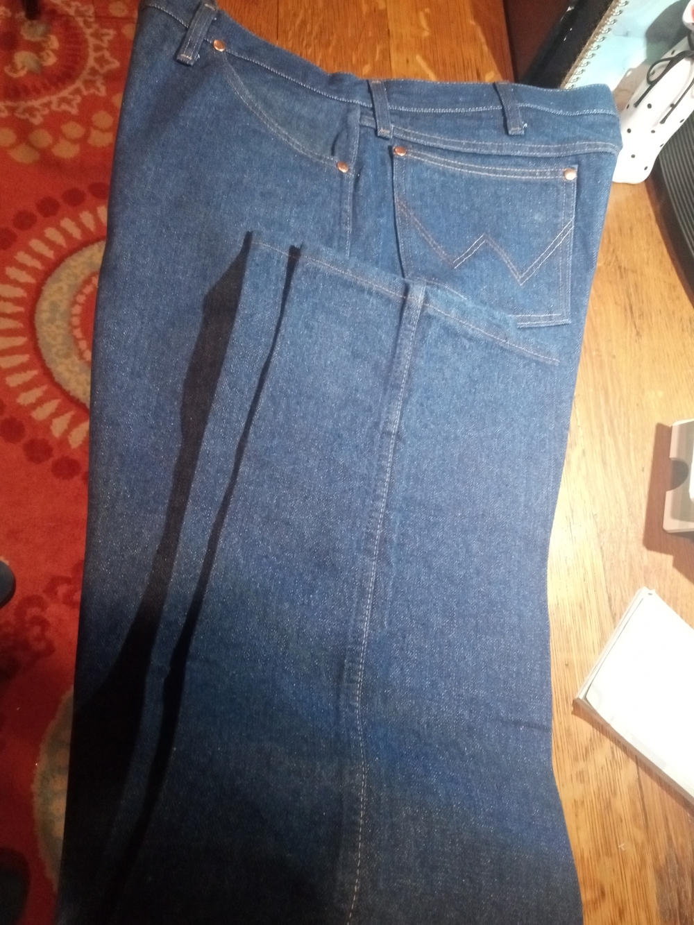 Wrangler Dark Blue Men's Straight-Leg Jeans
